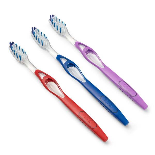 CVS Health Clear Pro Toothbrush, Medium Bristle, 3 CT
