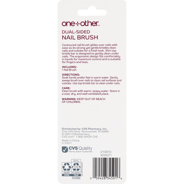 one+other Dual-Sided Nail Brush