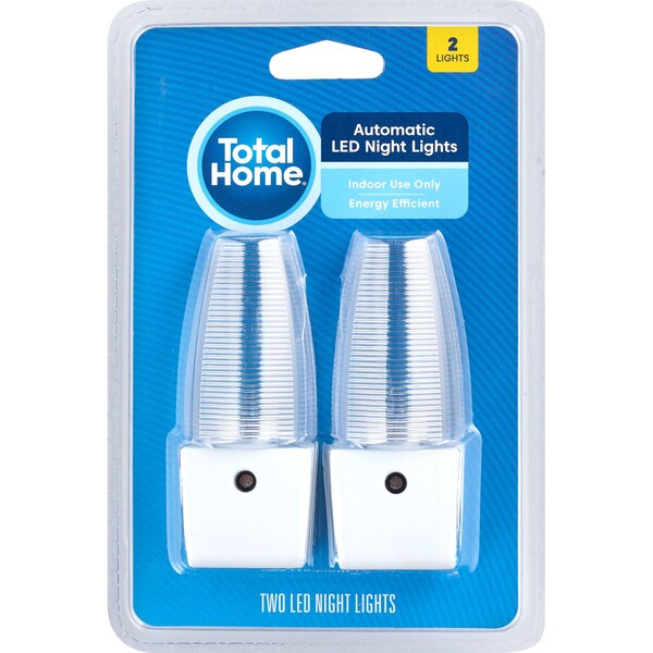 Total Home Led Automatic Night Light, 2 Pack