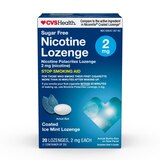 CVS Health Nicotine Lozenge 2mg, Coated Ice Mint, 20 CT, thumbnail image