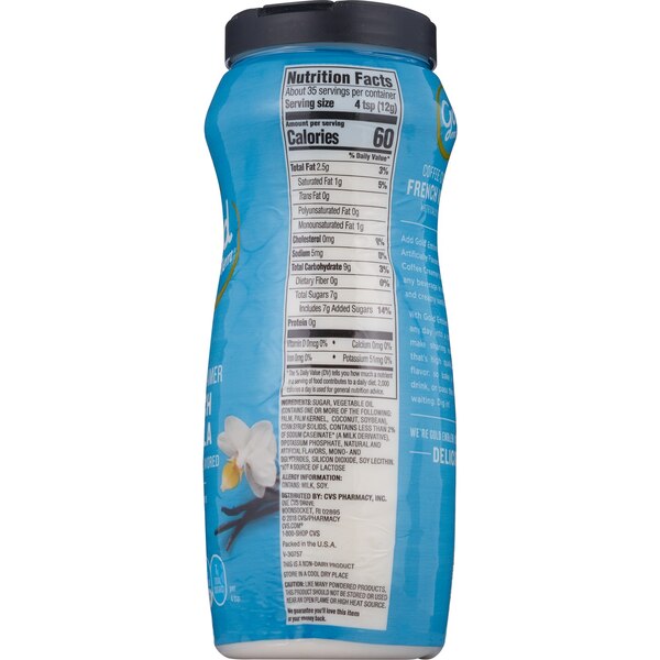 Gold Emblem Artificially Flavored French Vanilla Coffee Creamer, 15 oz
