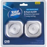 Total Home Indoor LED Touch Lights, 2 ct, thumbnail image
