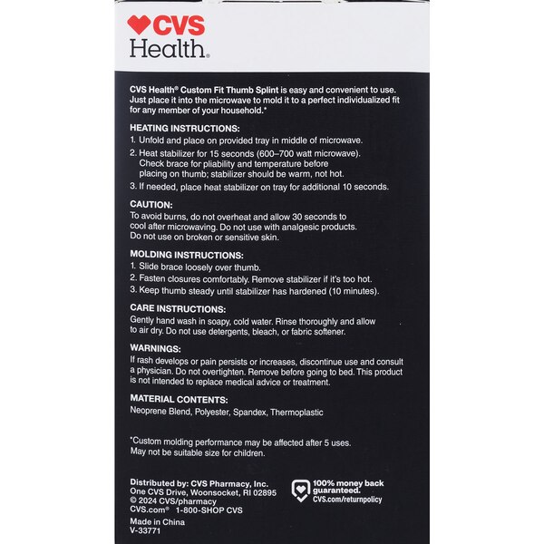 CVS Health Custom Fit Thumb Splint