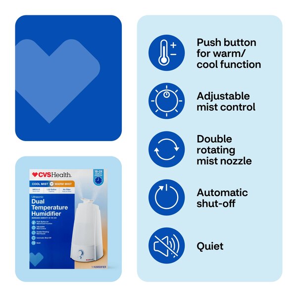 CVS Health Dual Warm/Cool Temperature Humidifier