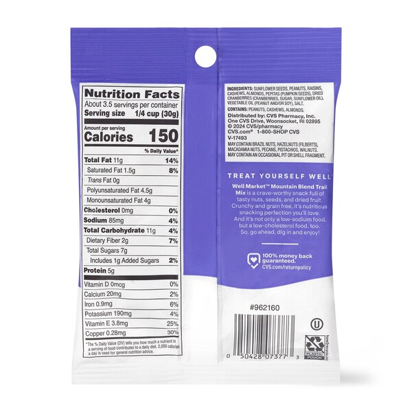 Well Market Mountain Blend Trail Mix, 3.75 oz