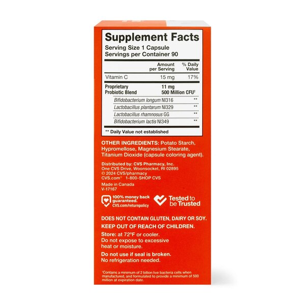 CVS Health Daily Probiotic 2 Billion CFU Capsules