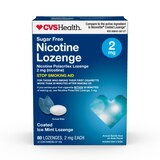CVS Health Nicotine Lozenges 2mg, Coated Ice Mint, 80 CT, thumbnail image