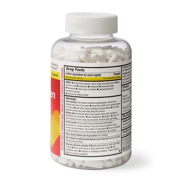 CVS Health Extra Strength Acetaminophen Pain Relief 500 MG Caplets, 1000 CT