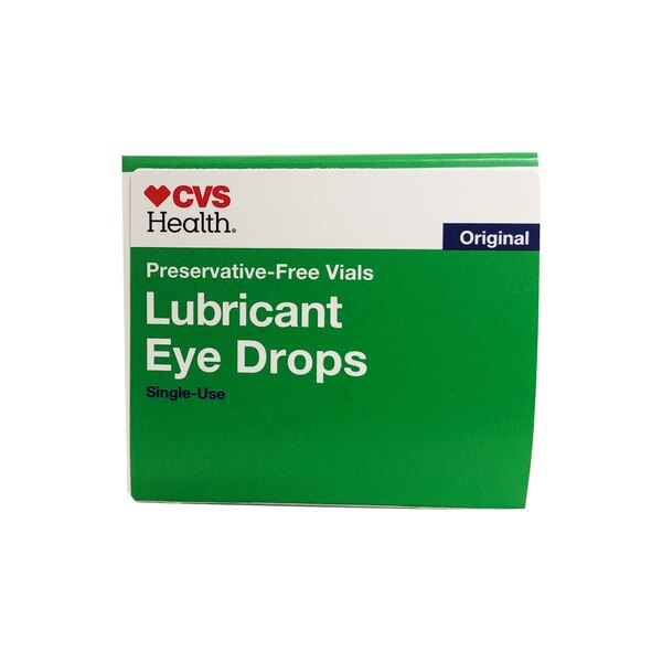 CVS Health Lubricant Eye Drops, Single-Use Vials, 30 CT