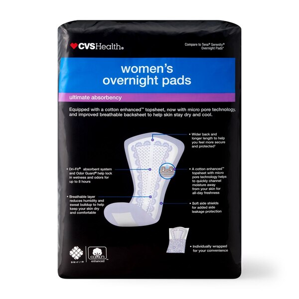 CVS Health Overnight Pads Ultimate Absorbency