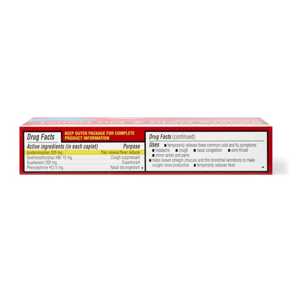 CVS Health Non Drowsy Sever Cold & Flu Relief Caplets, 24 CT