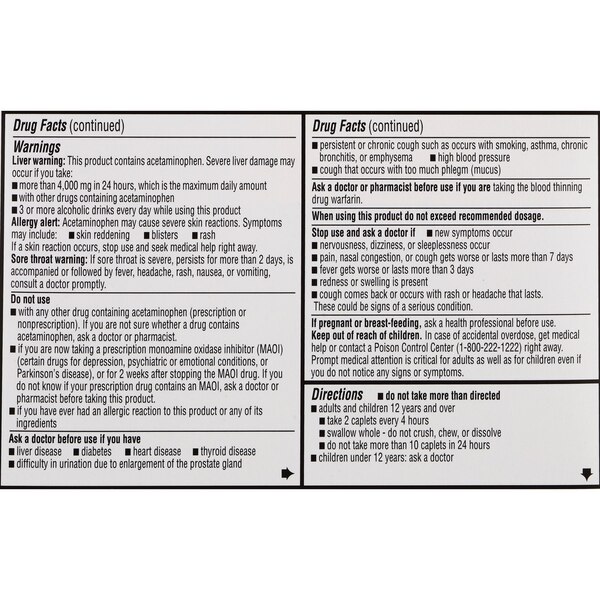 CVS Health Non Drowsy Sever Cold & Flu Relief Caplets, 24 CT