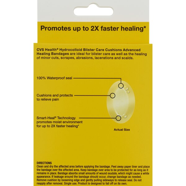 CVS Health Hydrocolloid Blister Care Cushions, 12 CT