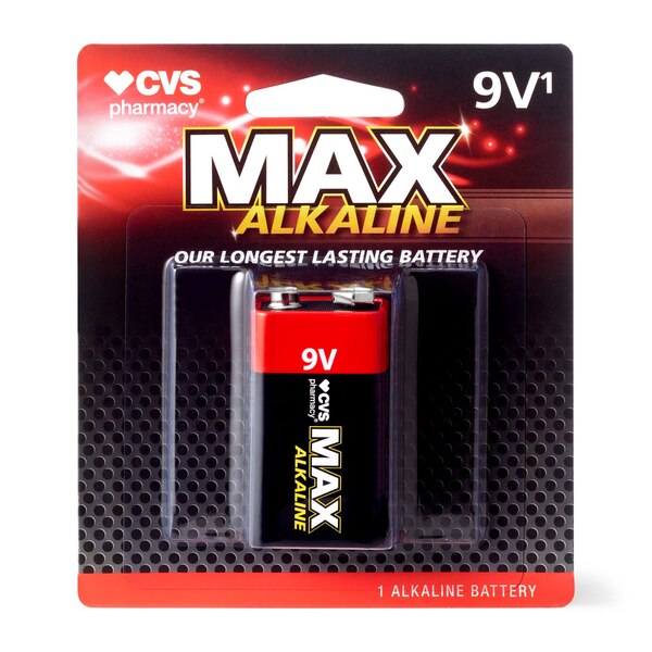 CVS Max Alkaline Battery 9V
