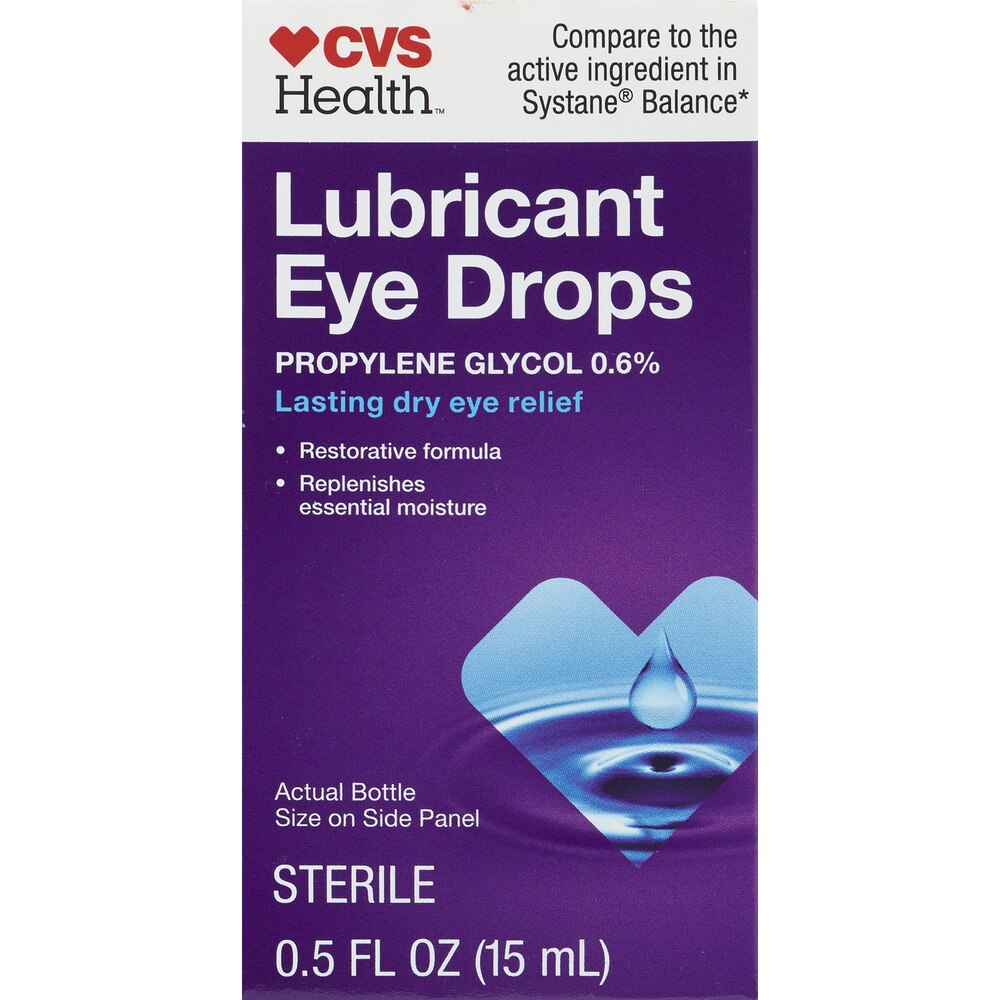CVS Health Lubricant Eye Drops Lasting Dry Eye Relief