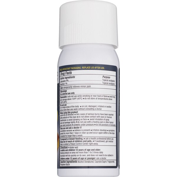 CVS Health Maximum Strength Lidocaine Pain Relief Dry Spray Plus Menthol, 4 OZ