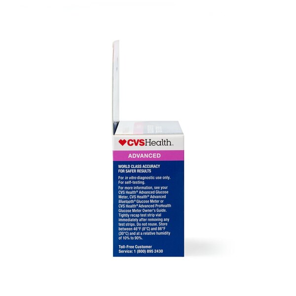 CVS Health Advanced Glucose Meter Test Strips