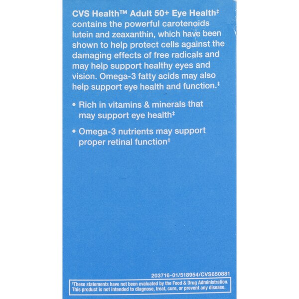 CVS Health One Per Day Adult 50+ Eye Health Softgels, 90 CT