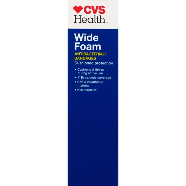CVS Health Wide Foam Antibacterial Bandages