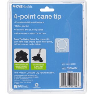 CVS Health 4 Point Quad Support Cane Tip