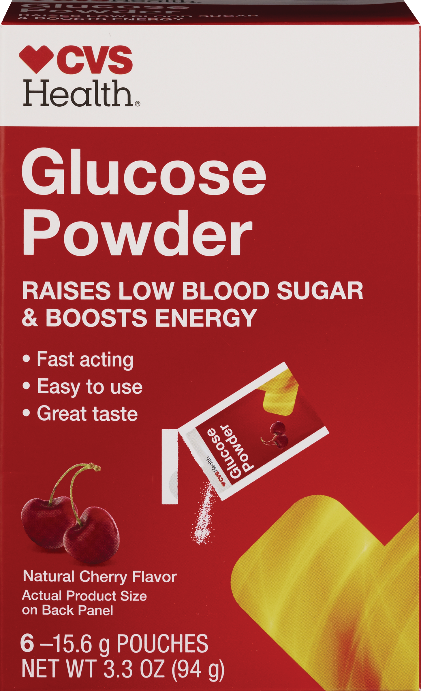 CVS Health Glucose Powder Sticks, 6 CT