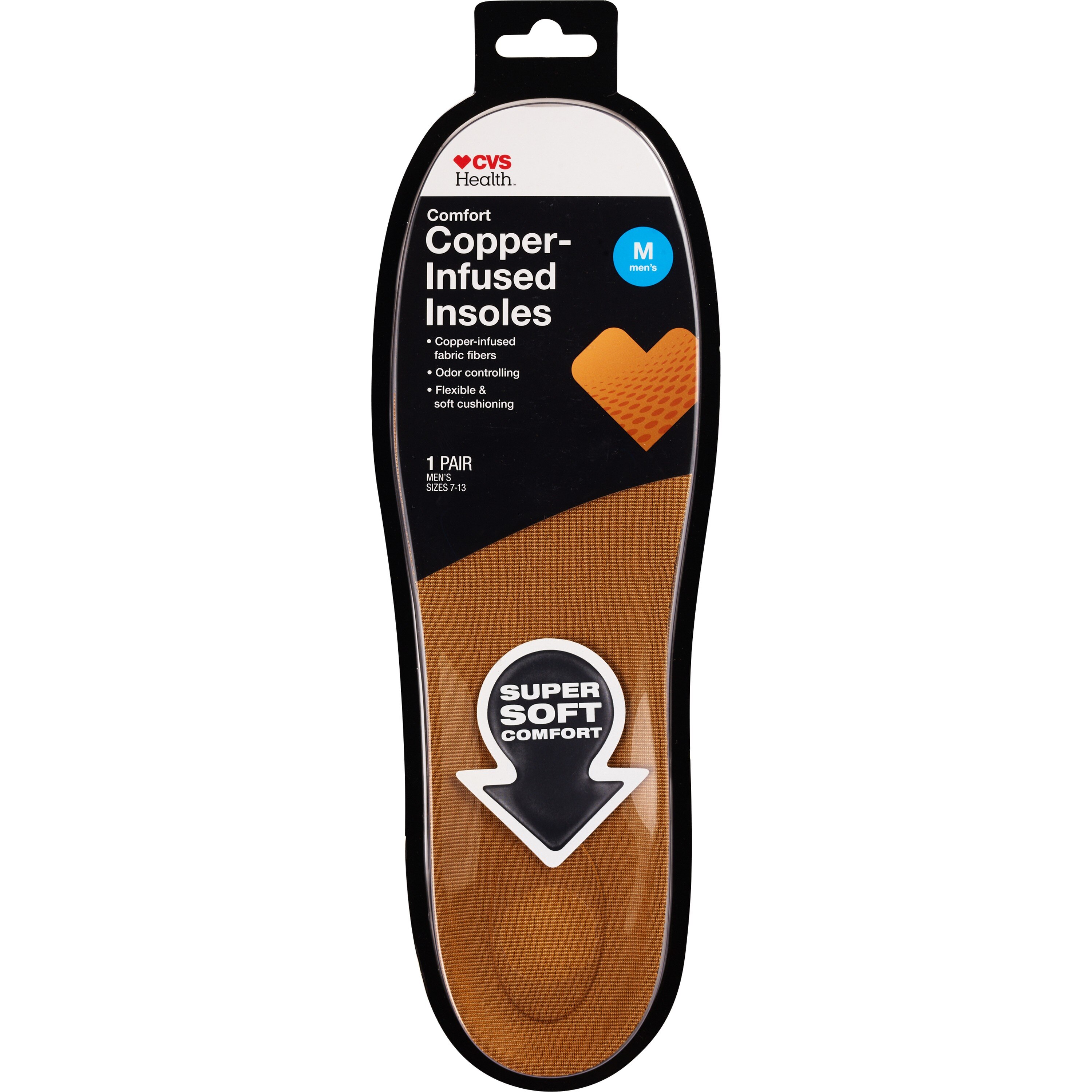 CVS Health Copper Foam Insole - Men's, 1 Pair