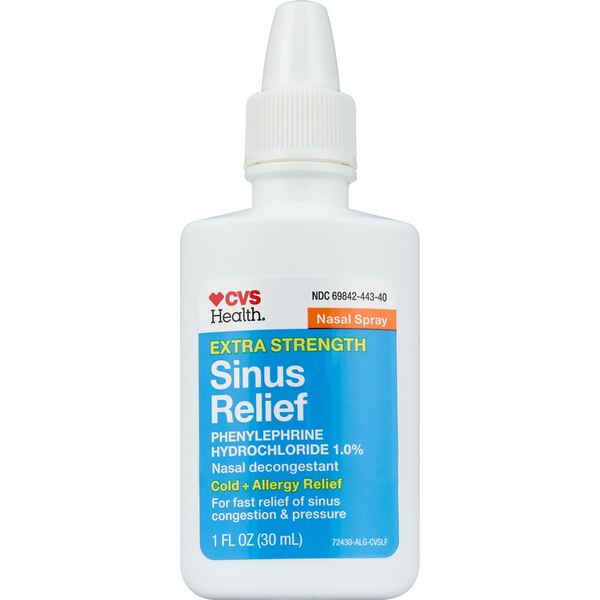CVS Health Extra Strength Sinus Relief Nasal Spray Phenylephrine 1.0%, 1 OZ 