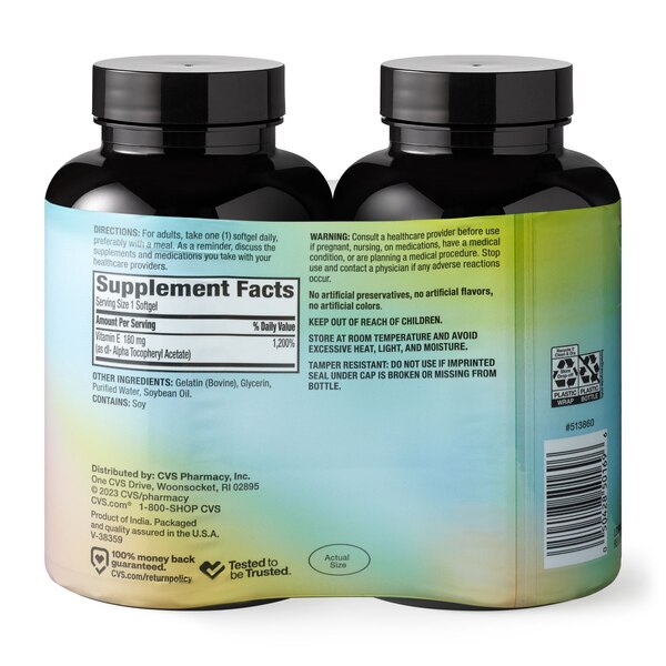 CVS Vitamin E 400 IU Softgels, 400 CT, Twin Pack