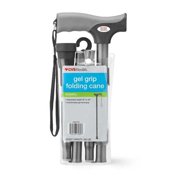CVS Health Gel Grip Folding Cane