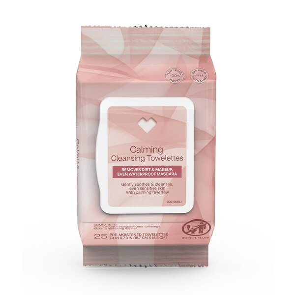 CVS Beauty Calming Cleansing Towelettes, 25/Pack