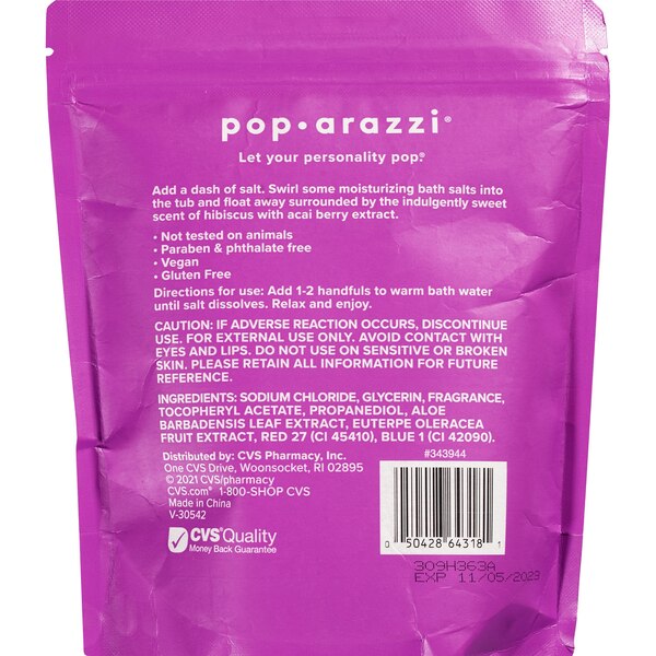 Pop-arazzi Hibiscus & Acai Berry Bath Salts