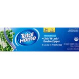 Total Home Reclosable Quart Freezer Bags, 24 ct, thumbnail image 2 of 7