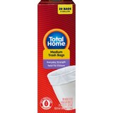Total Home Small Trash Liners, 8 Gallon, White, 20 ct, thumbnail image 1 of 7