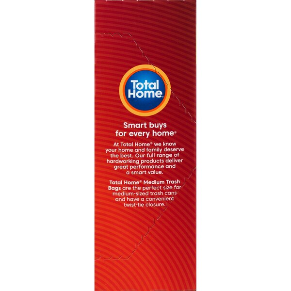 Total Home Small Trash Liners, 8 Gallon, White, 20 ct