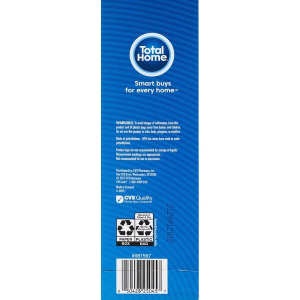 Total Home Portion Control Snack Bags, 80 ct