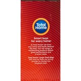 Total Home Large Trash Bags Black, 30 Gallon, 30 ct, thumbnail image