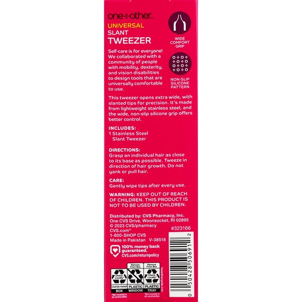 one+other Universal Slant Tweezers