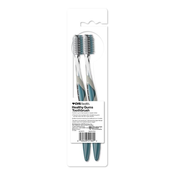 CVS Health Healthy Gums Toothbrush, Extra Soft Bristle