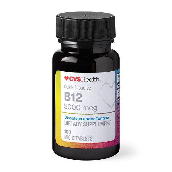 CVS Health Vitamin B12 Microtablets, 100 CT