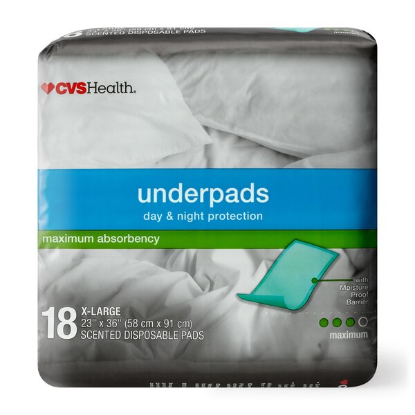 CVS Health Underpads Day & Night Protection Maximum Absorbency