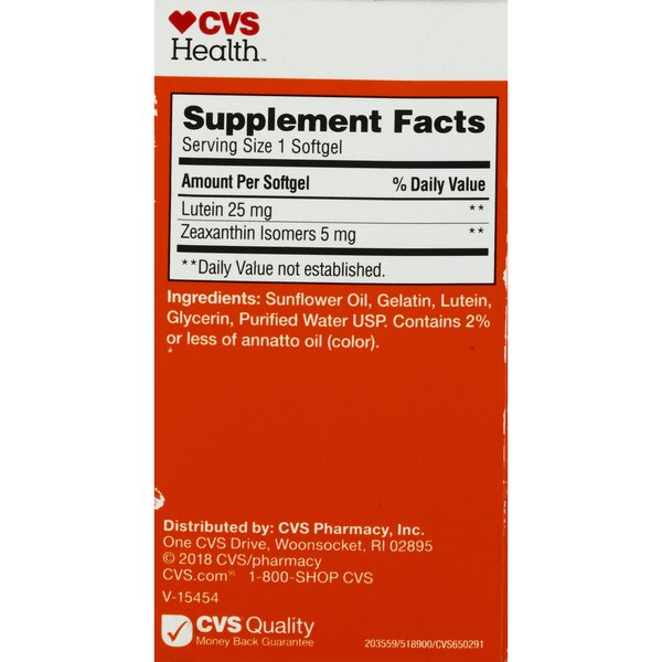 CVS Health Lutein Softgels, 30 CT