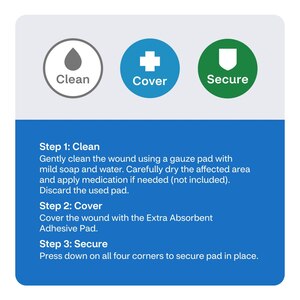 CVS Health Extra Absorbent Adhesive Pads, 4in x 4in, 6in x 6in