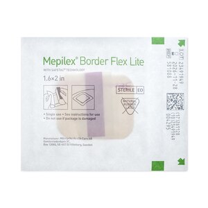 CVS Health Mepilex Border Lite Foam Adhesive Sterile Dressings, 3in X 3in, 2in x 5in, 4in X 4in, 1.6in X 2in