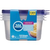 Total Home Big Bowl Storage Containers, 3 ct, thumbnail image