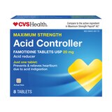 CVS Health Maximum Strength Acid Controller Tablets, 8 CT, thumbnail image