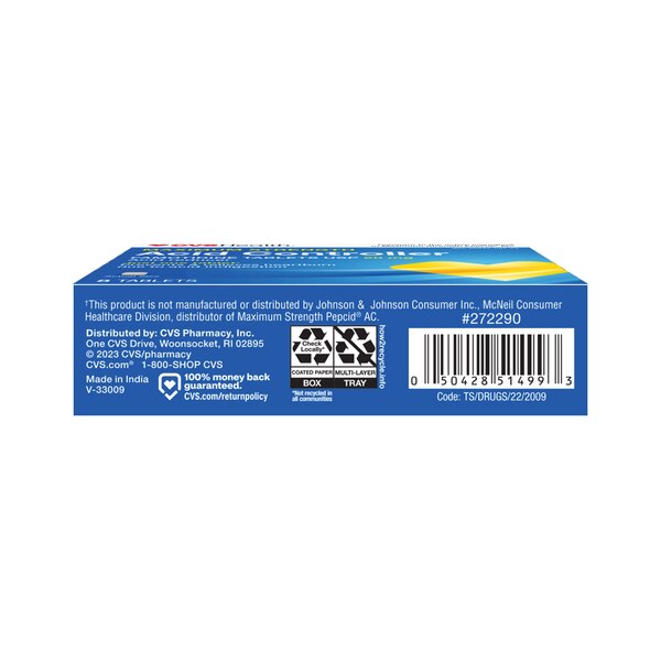 CVS Health Maximum Strength Acid Controller Tablets, 8 CT