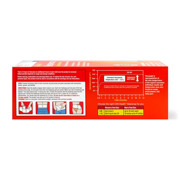 CVS Health Back & Hip Heatwraps