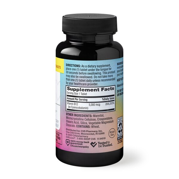 CVS Health Quick Dissolve B12 500mg, Microtablets, 300CT