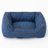 Pet Central Faux Suede Pet Bed, Assorted Styles & Sizes, thumbnail image