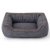 Pet Central Faux Suede Pet Bed, Assorted Styles & Sizes, thumbnail image